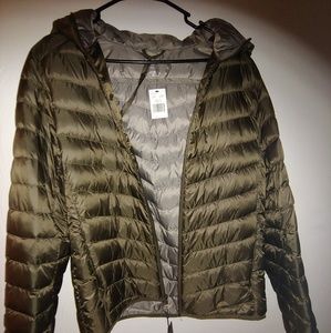 Men's convertible puffer jacket Olive color mens m